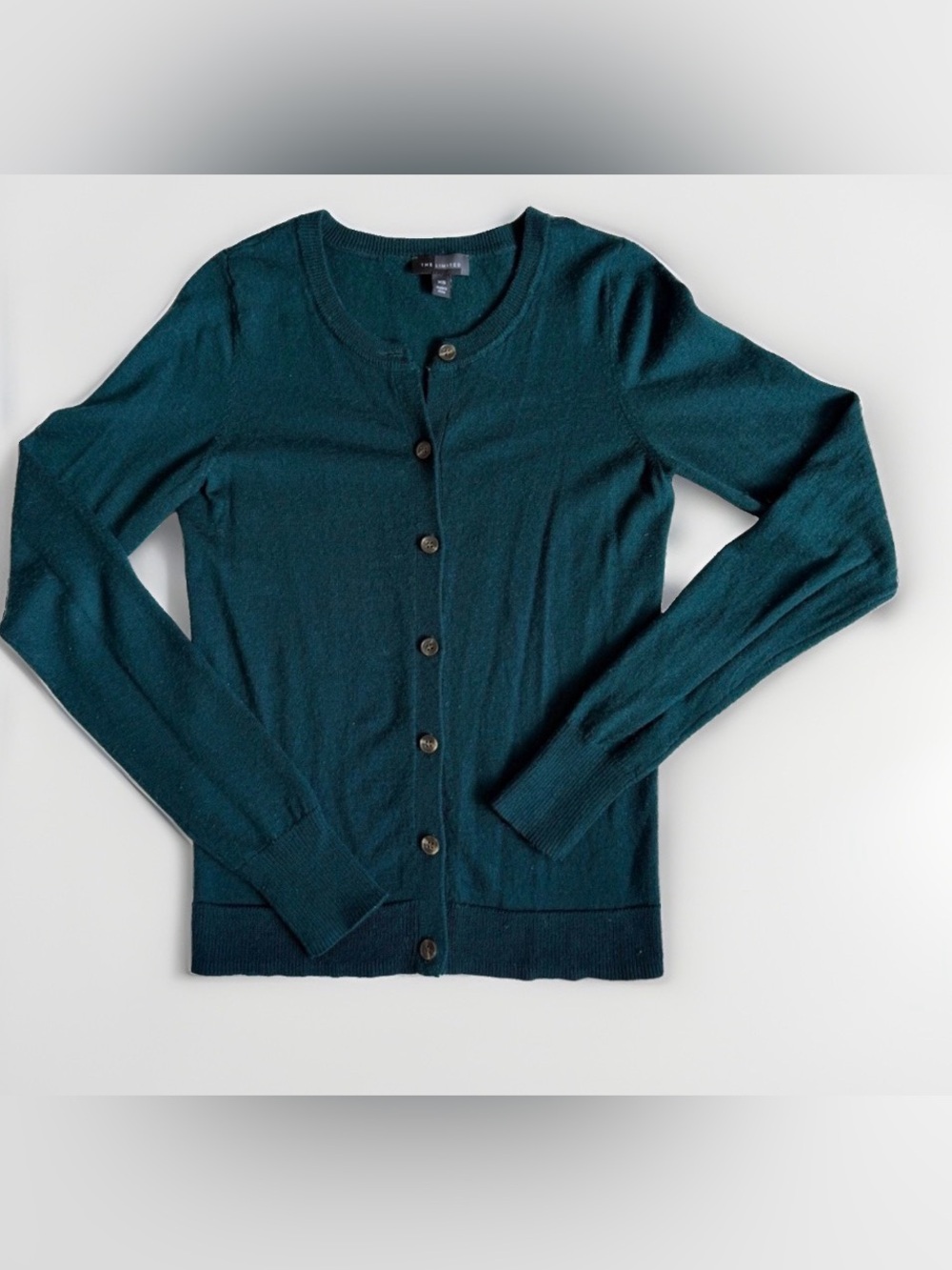 The Limited Cardigan Sweater Womens XS Crewneck Jewel Tone Classic Preppy Office